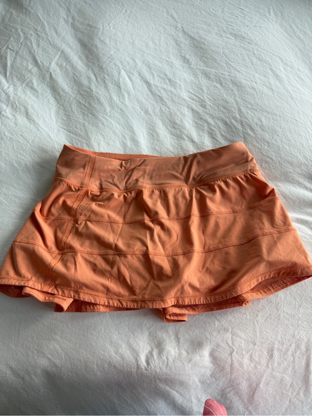 lululemon athletica Coral Peach Athletic Skort